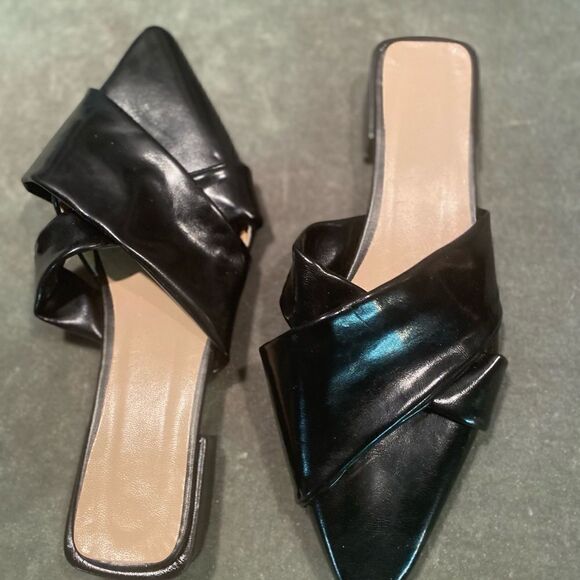 #131 PATENT Leather Point Toe Flats - Picture 5 of 8